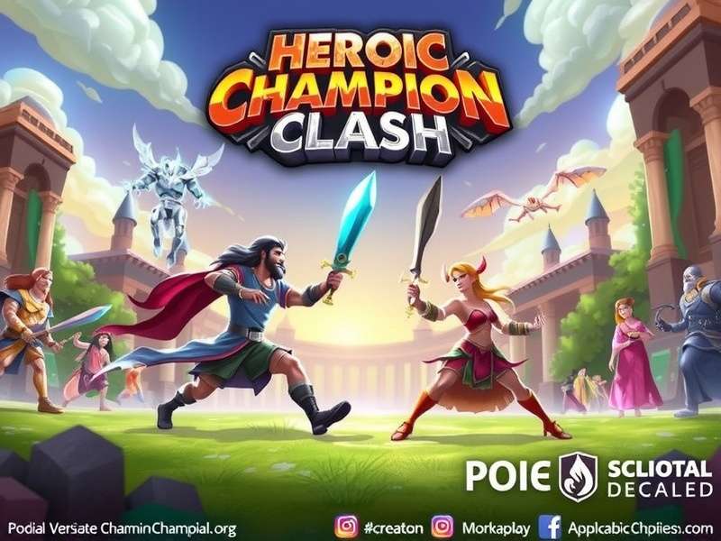 Heroic Champion Clash Gameplay Screenshot - 5v5 PvP Battle